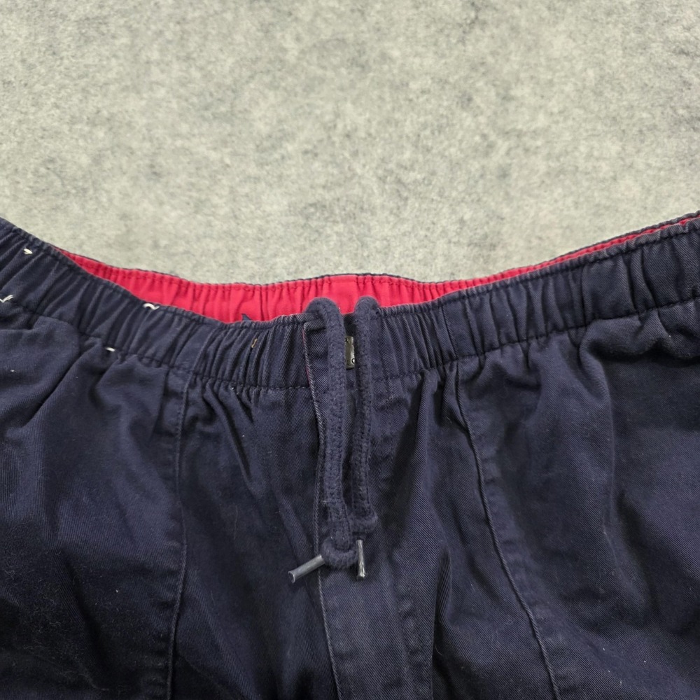 VTG Polo Ralph Lauren Shorts Mens 34 Blue Chino Pony Logo Elastic Waist 7 Inseam - Picture 7 of 16